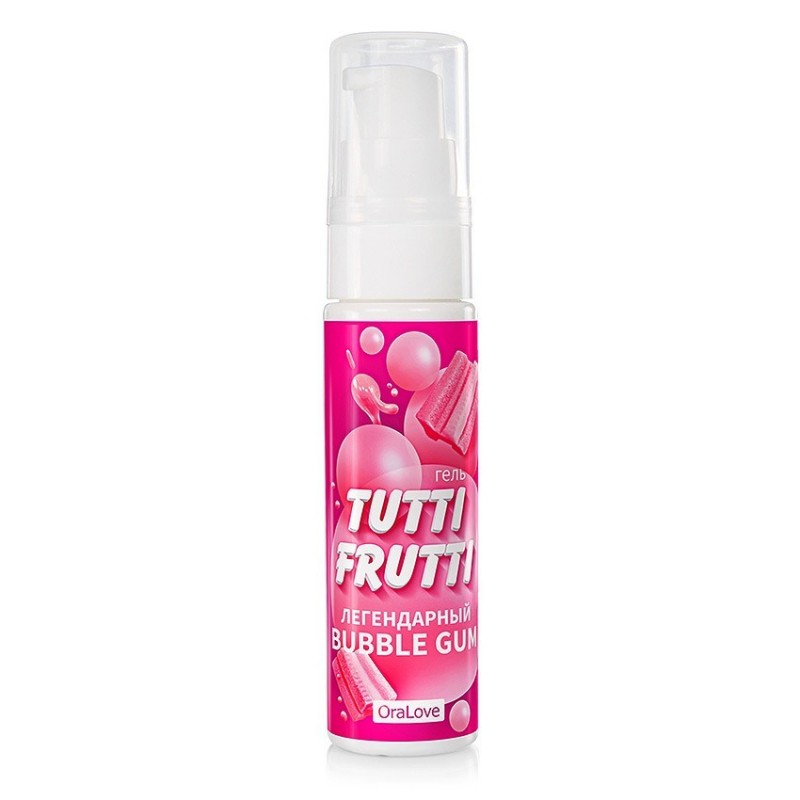 Гель "Tutti-Frutti" с ароматом и вкусом бубль гум, 30ml 